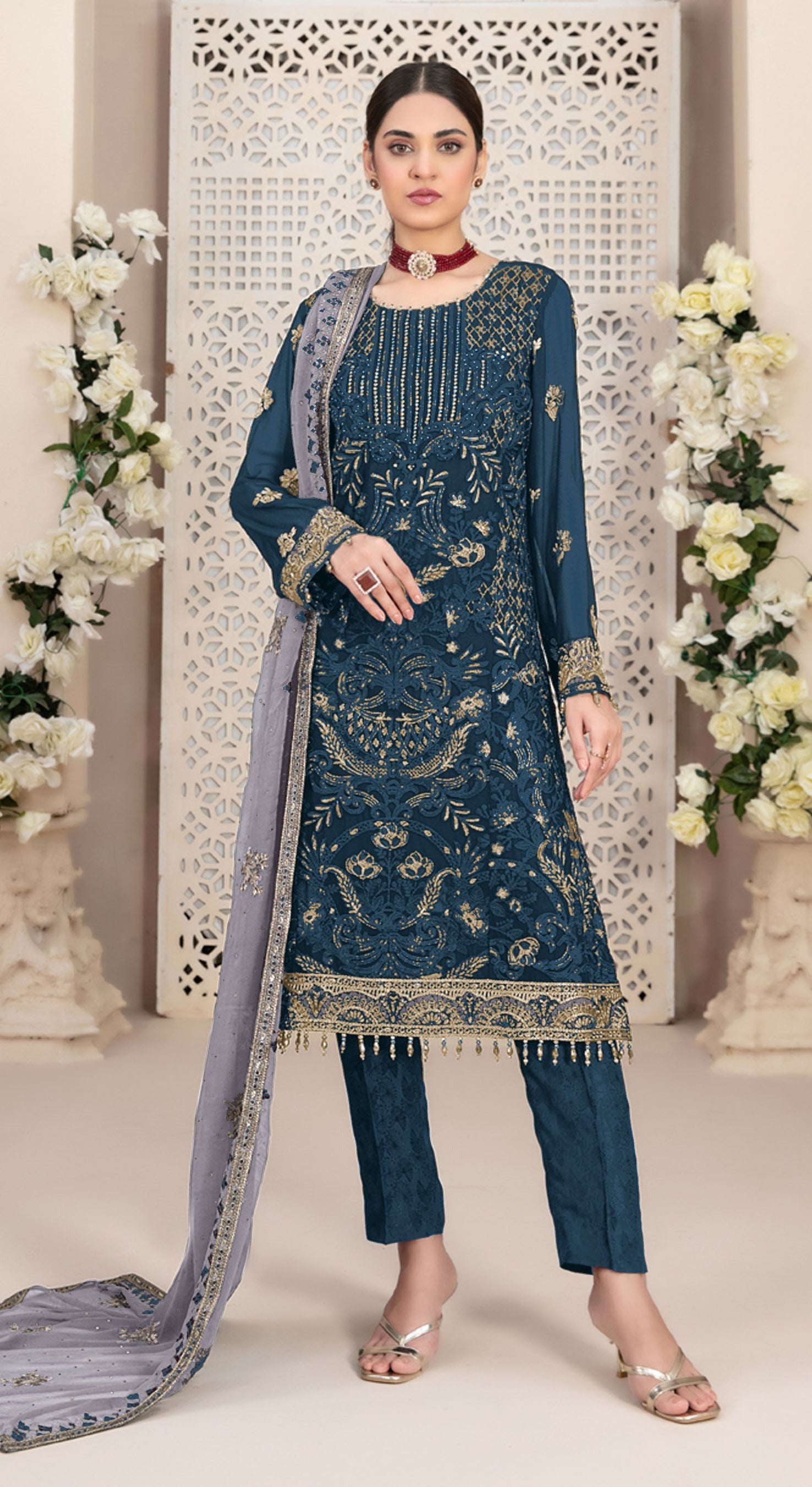 Beautiful Ornate Oasis Suit Collection | Ready To wear SKU :- AF5743 To AF5748
