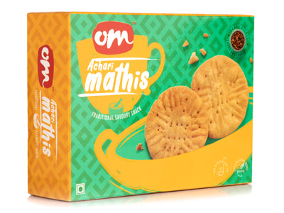 Om Sweets & Snacks Achari Mathi - 300 Gms - India shopping