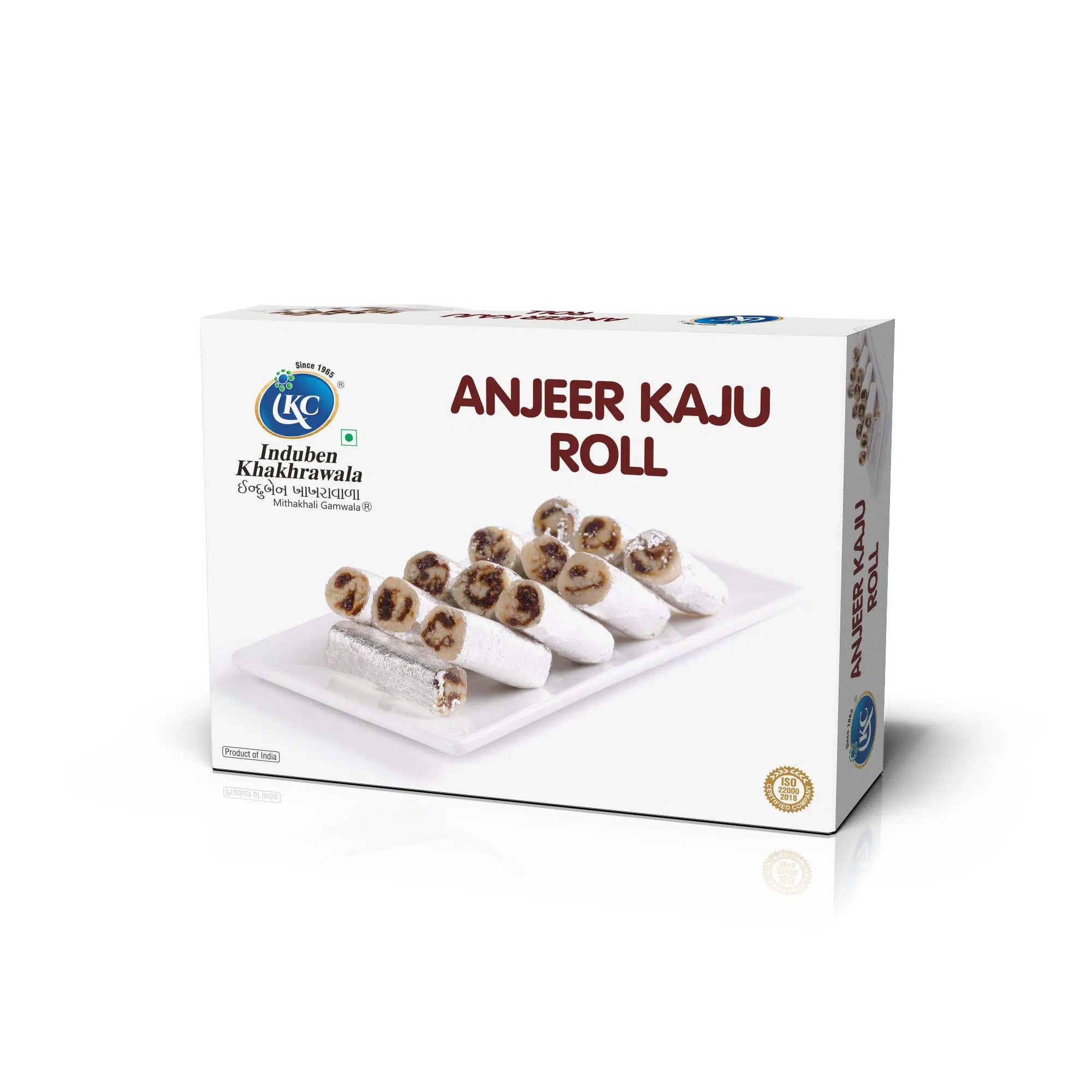 Induben Khakhrawala Kaju Anjeer Roll | 350 gms