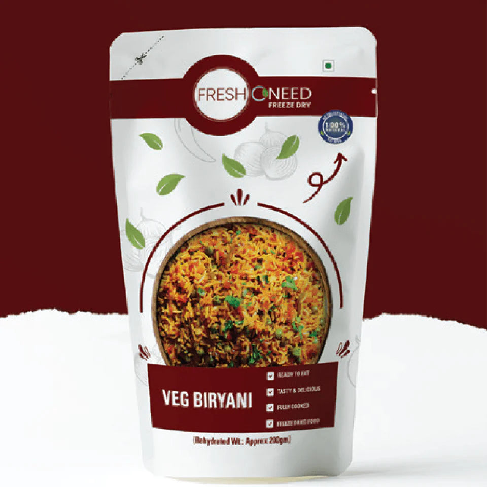 Fresh O Need Veg Biryani - Ready To Eat 200 gms