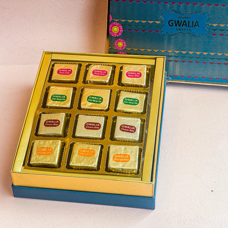 Gwalia Sweets Assorted Bite Box 500 gms - India shopping
