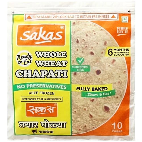 Authentic Indian Chapati – Heat & Eat (Frozen)