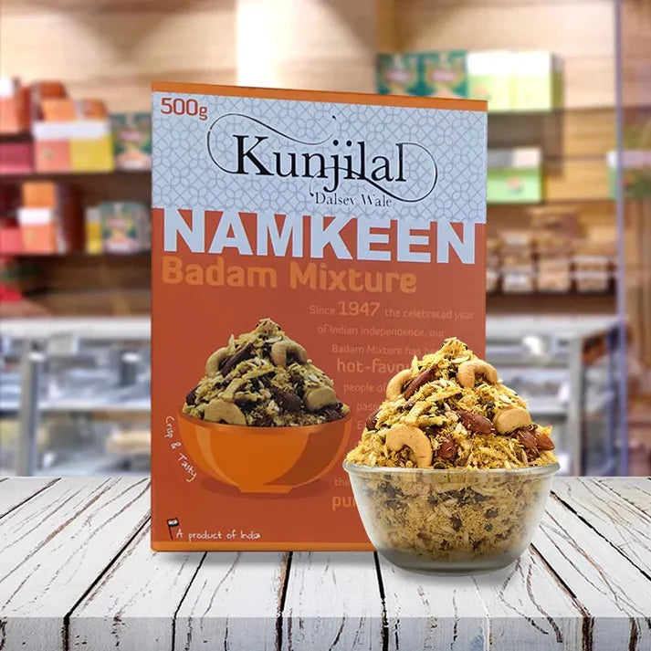 Kunjilal Dalsev Wale Badam Mixture - 500 gms| Made in Desi Ghee | No Palm Oil