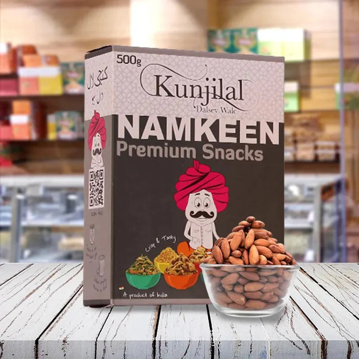 Kunjilal Dalsev Wale Badam Solted - 500 gms| Made in Desi Ghee | No Palm Oil