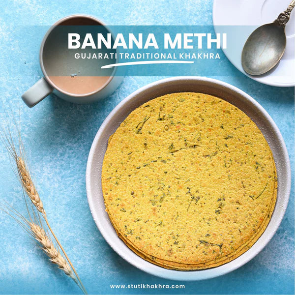 Stuti Wheat Banana Methi Khakhara | 200 gms