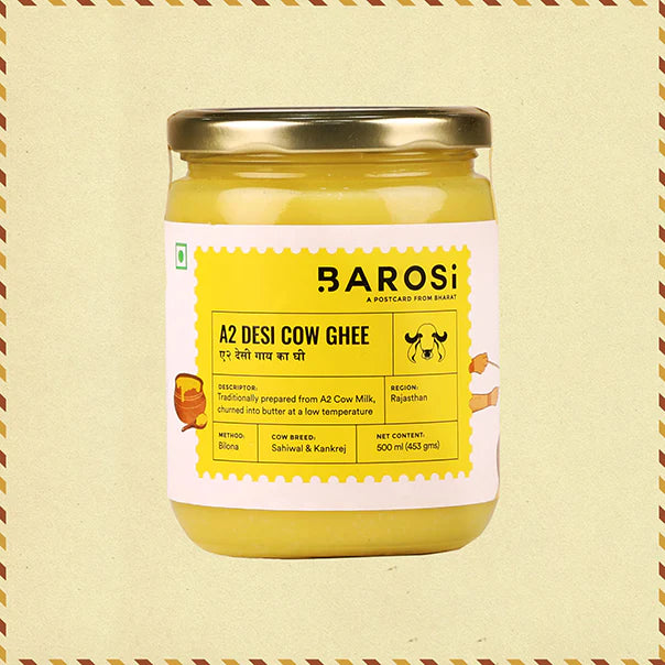 Barosi A2 Desi Cow Ghee – 500 ML