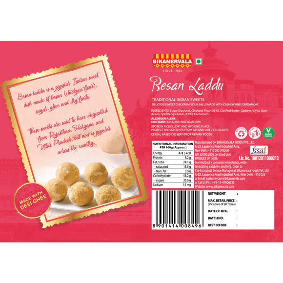 Bikanervala Sweets Besan Laddu | 500 gms