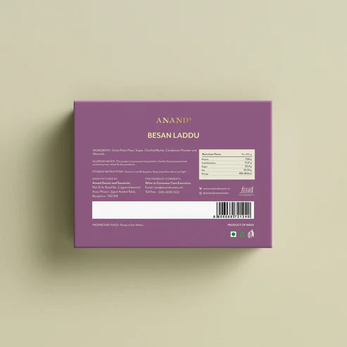 Anand Sweets & Savouries Besan Laddu | 500 gms