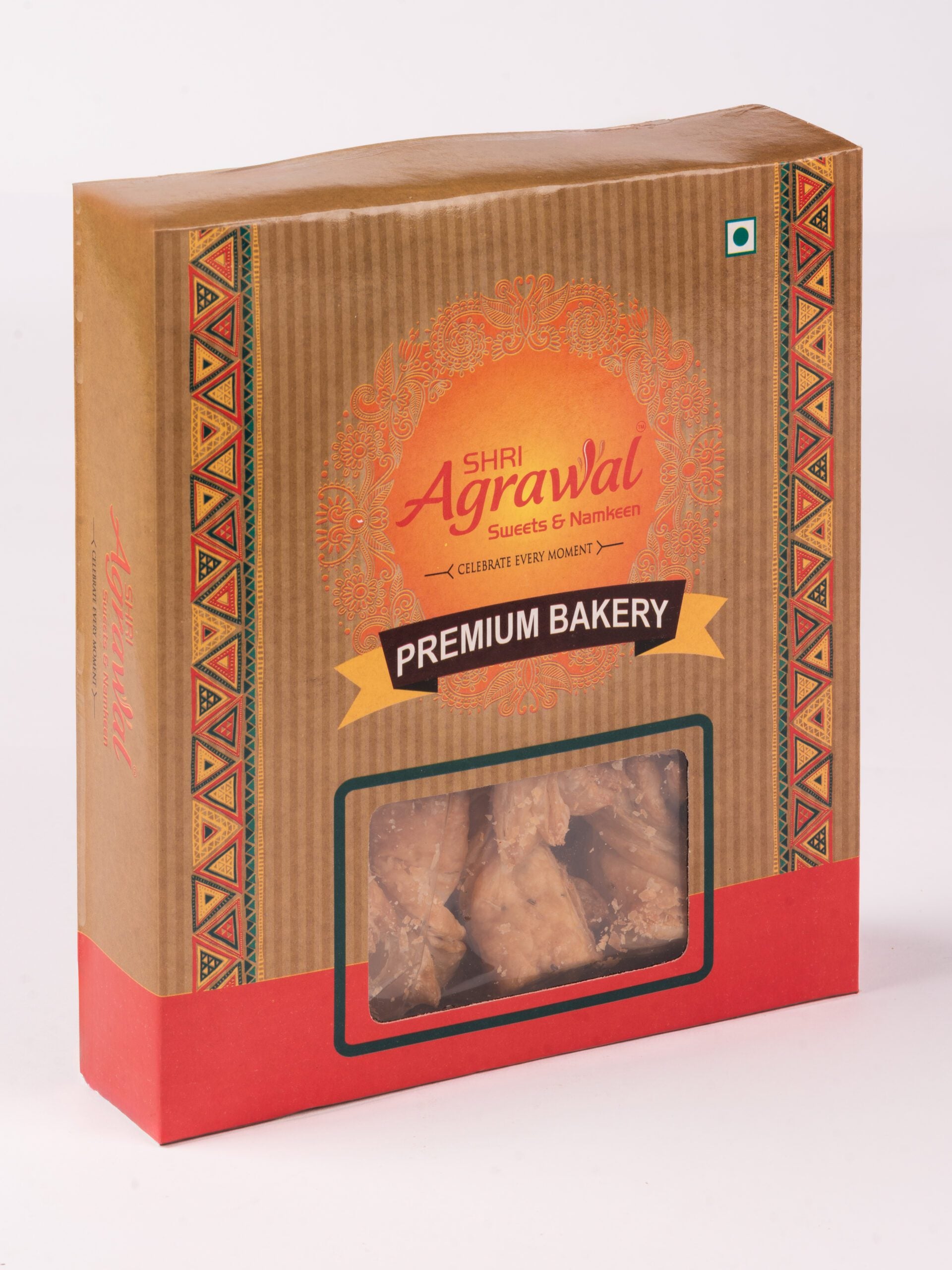 Shri Agrawal Sweets & Namkeen Ajawain Puff - 200 gms