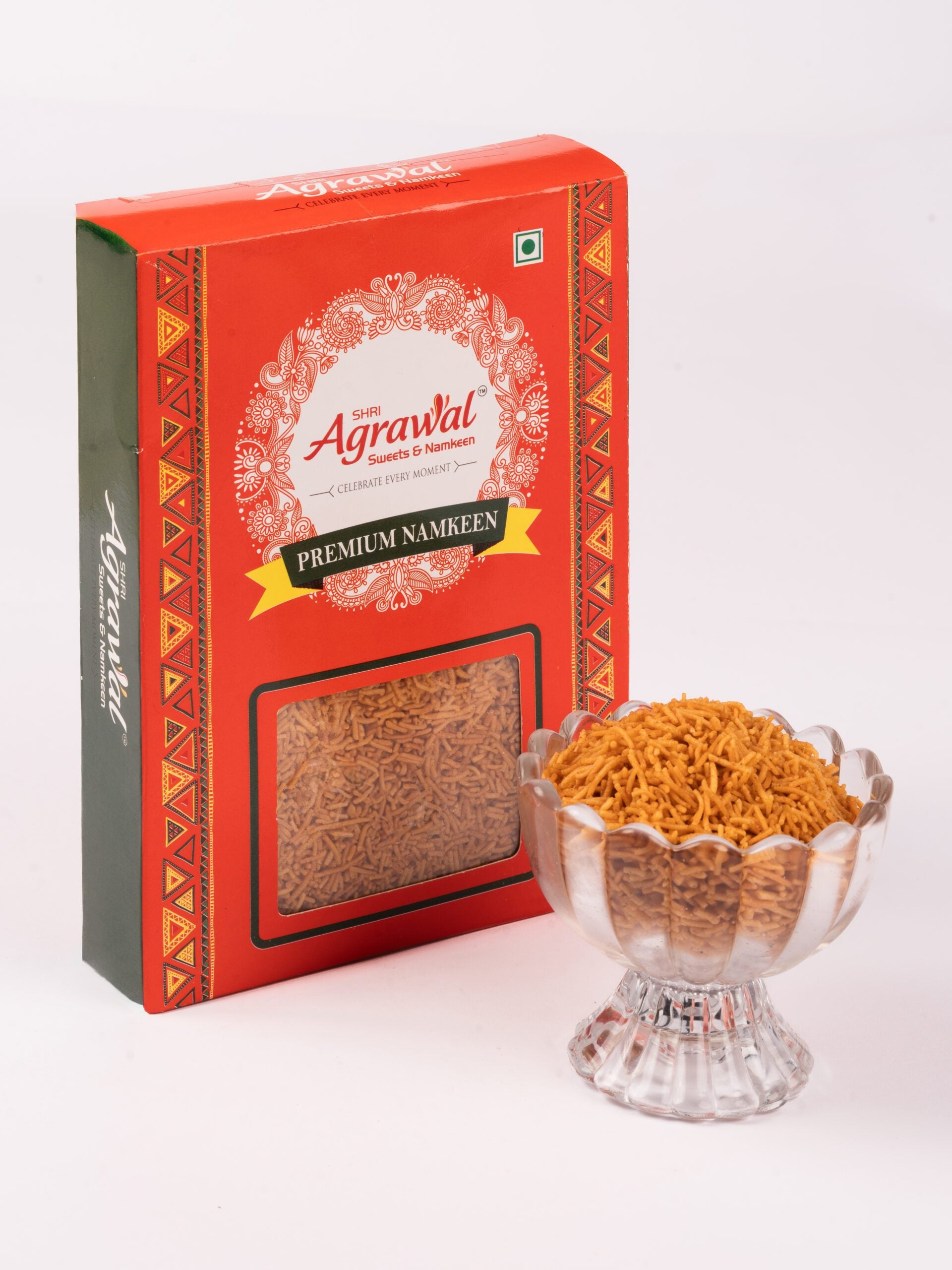 Shri Agrawal Sweets & Namkeen Aloo Bhujia Sev - 500 gms