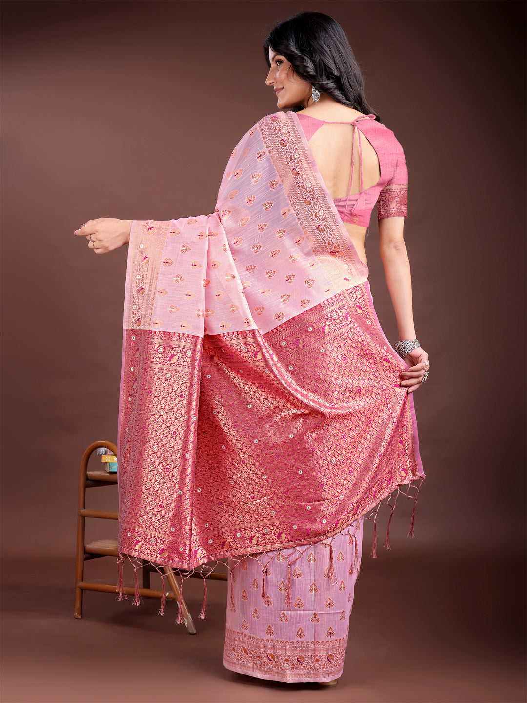 Soot Symphony Linen Cotton Sarees Collection | Ready To Wear SKU - ASASA1001 to 06