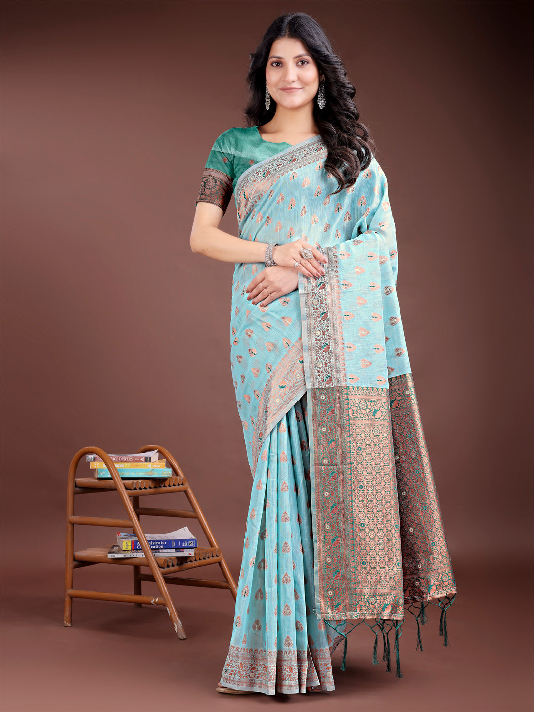 Soot Symphony Linen Cotton Sarees Collection | Ready To Wear SKU - ASASA1001 to 06