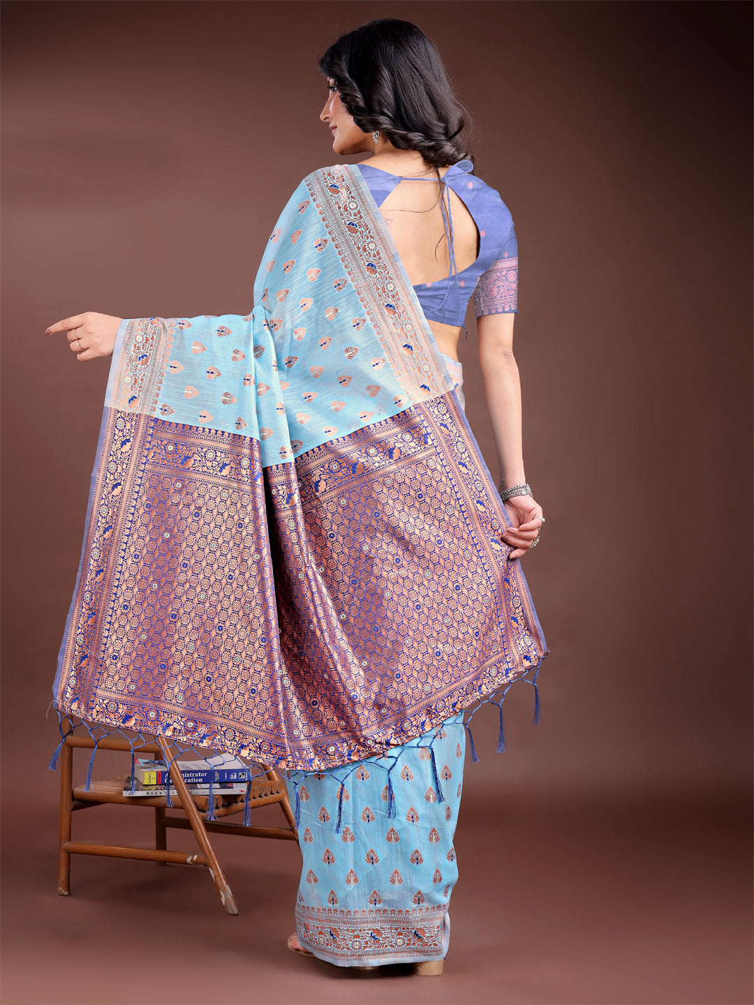 Soot Symphony Linen Cotton Sarees Collection | Ready To Wear SKU - ASASA1001 to 06