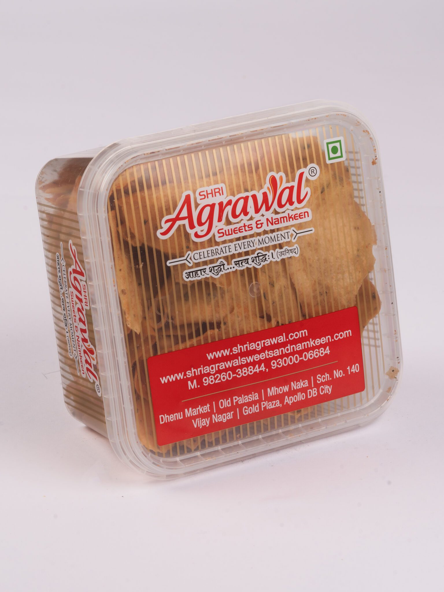 Shri Agrawal Sweets & Namkeen Atta Papdi - 400 gms
