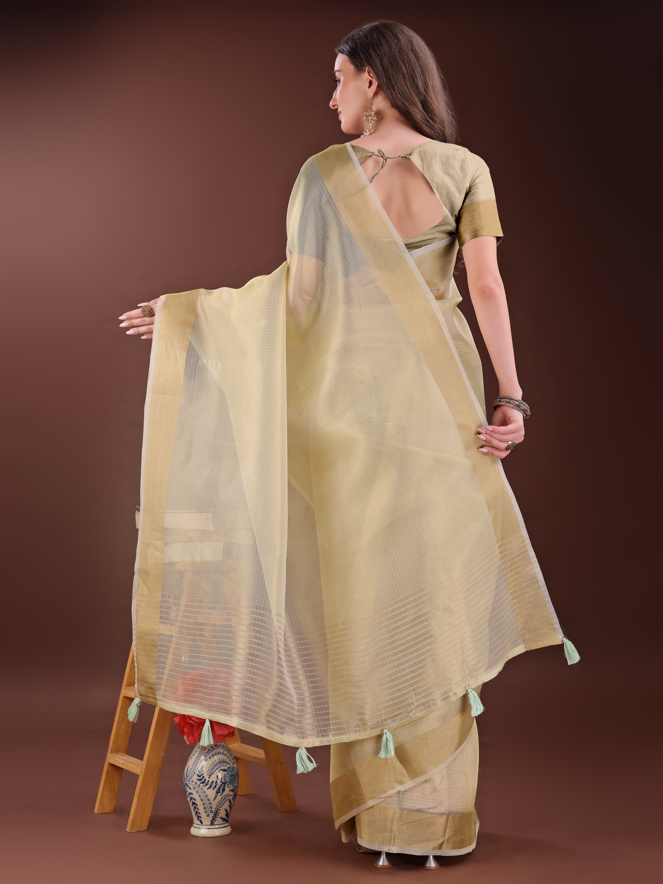 Hunar Hues Organza Sarees Collection | Ready To Wear SKU - SWBAR1001 to 06