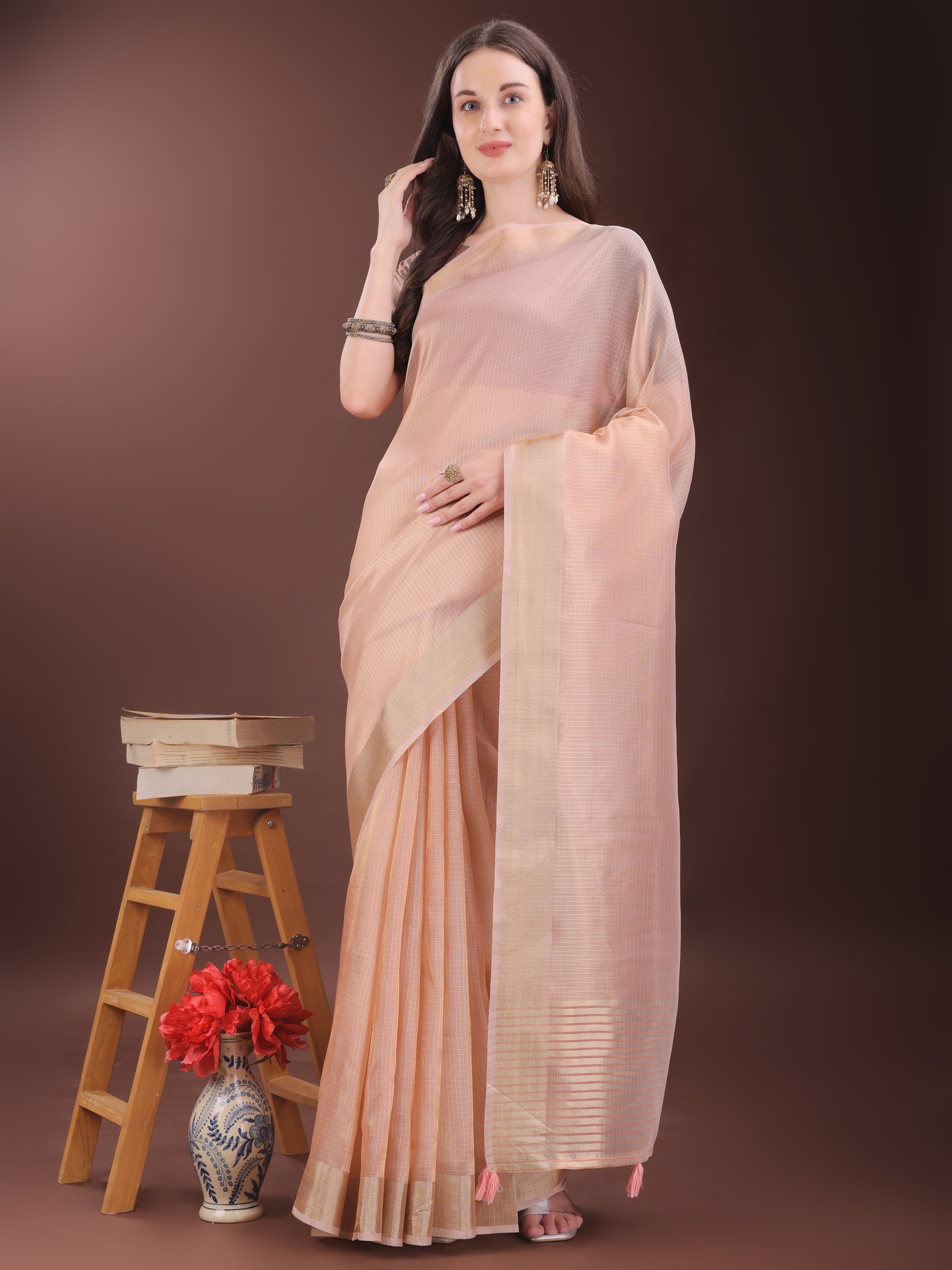 Hunar Hues Organza Sarees Collection | Ready To Wear SKU - SWBAR1001 to 06
