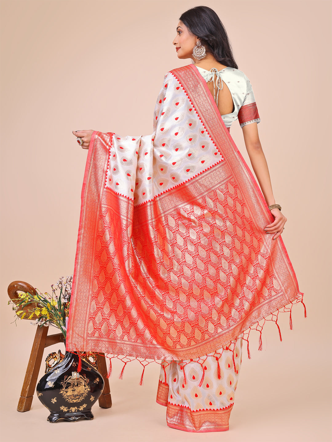 Amar Angan Banarasi Legacy Saree | Ready To Wear SKU - ASBAN1002