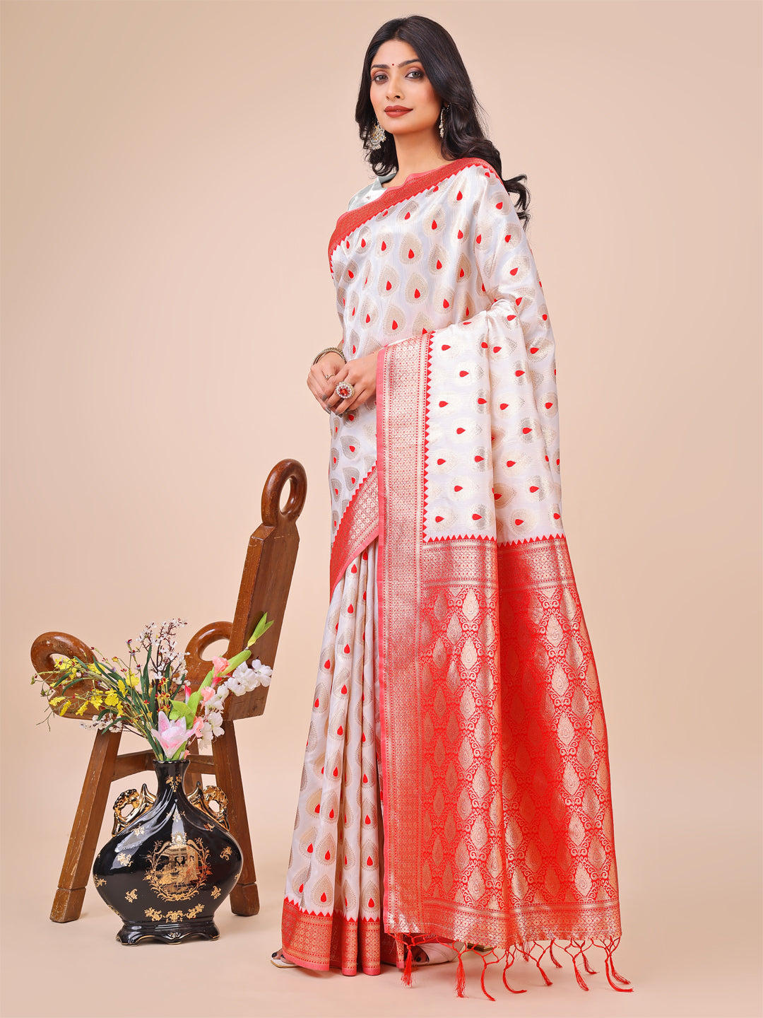 Amar Angan Banarasi Legacy Saree | Ready To Wear SKU - ASBAN1002