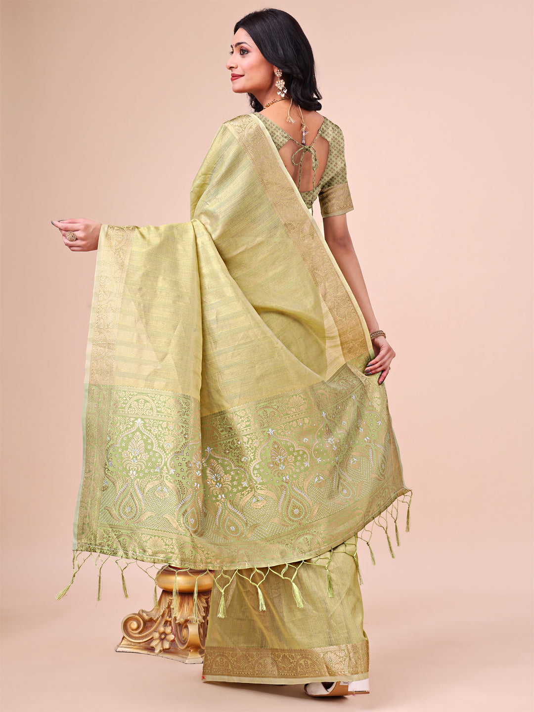 Rooh Rang Organza Drapes Sarees Collection | Ready To Wear SKU - SWBAT1001 to 06