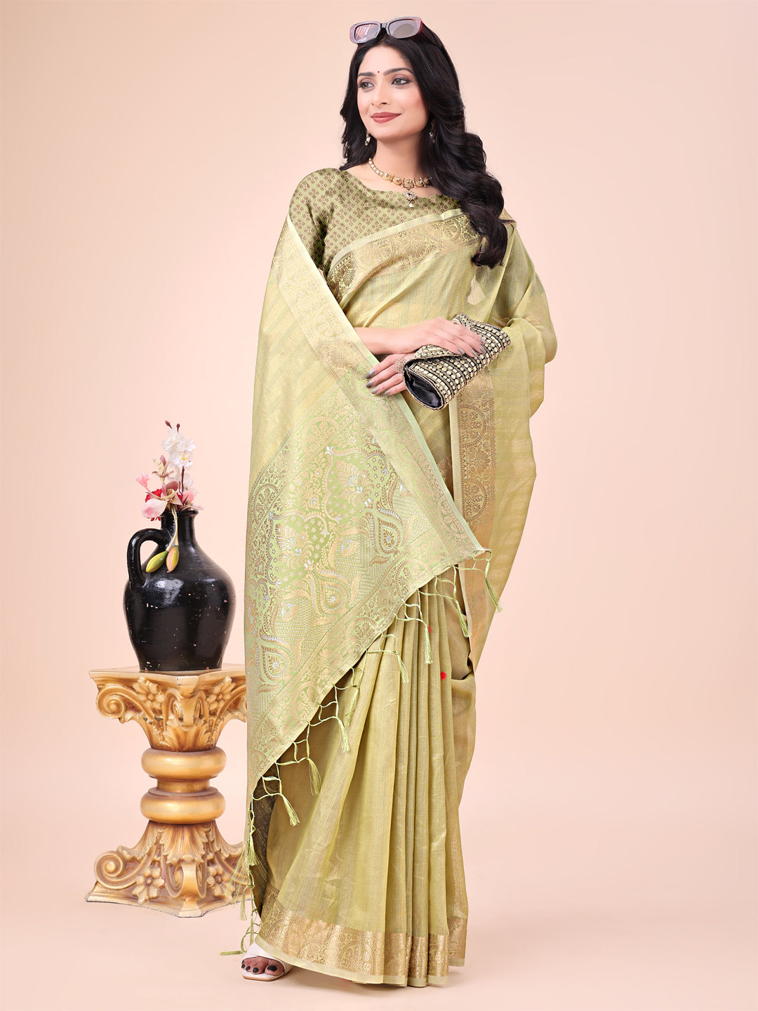 Rooh Rang Organza Drapes Sarees Collection | Ready To Wear SKU - SWBAT1001 to 06