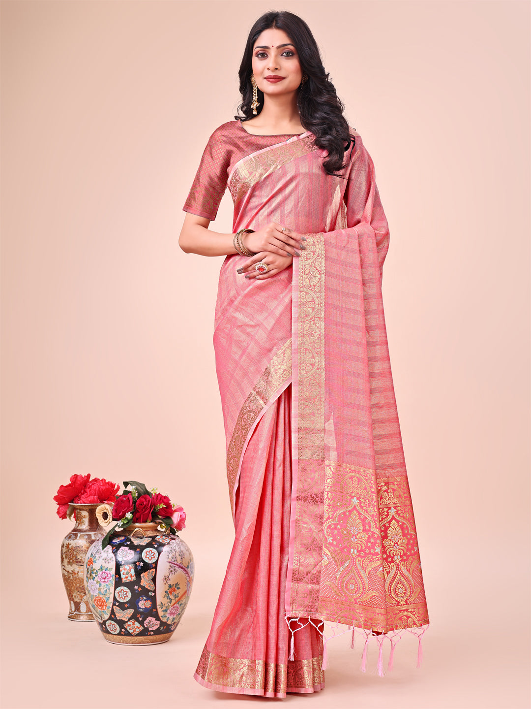 Rooh Rang Organza Drapes Sarees Collection | Ready To Wear SKU - SWBAT1001 to 06