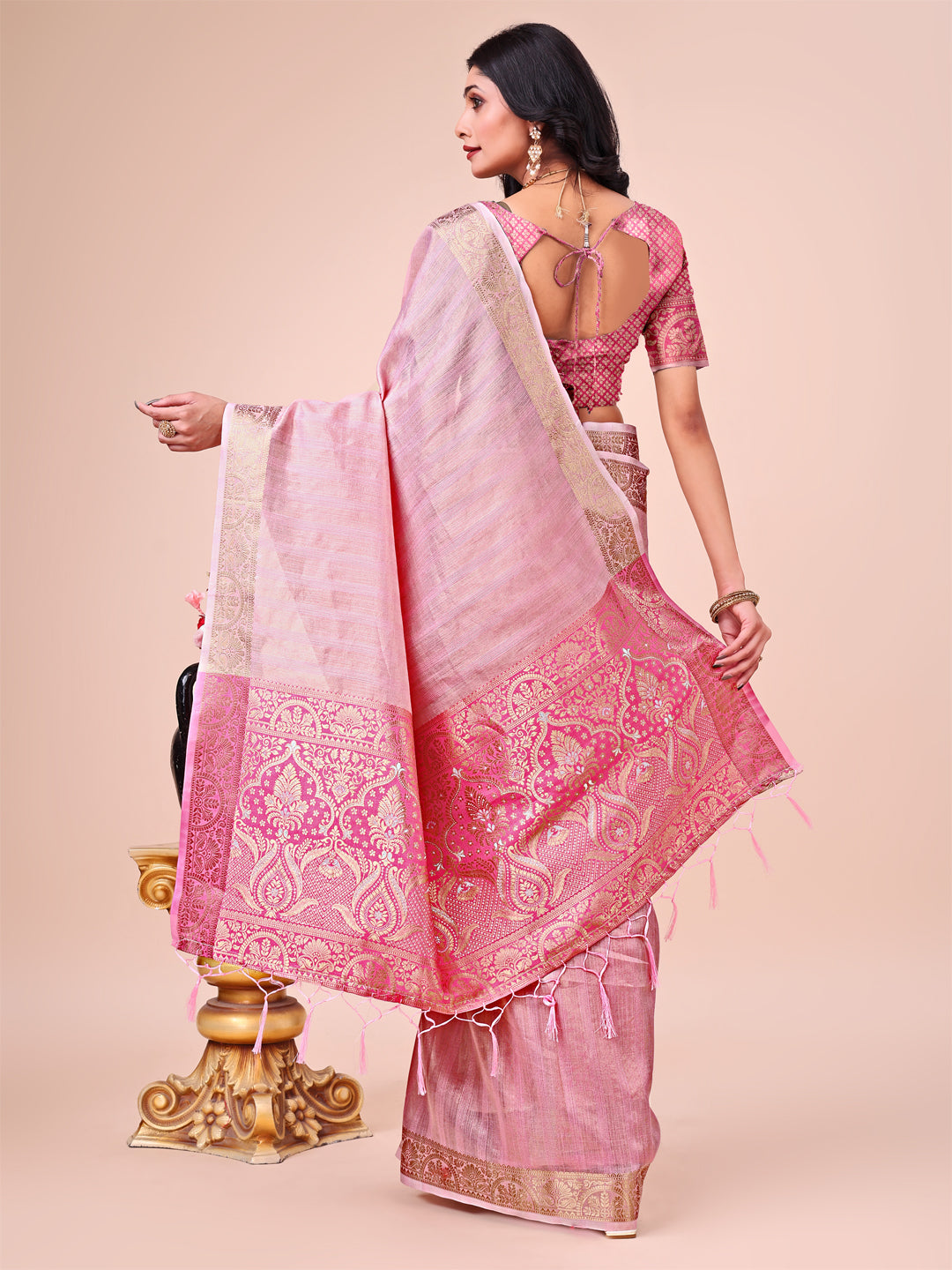 Rooh Rang Organza Drapes Sarees Collection | Ready To Wear SKU - SWBAT1001 to 06