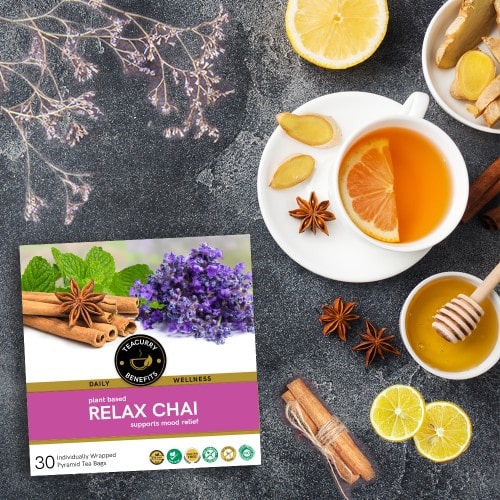 Calm Relax Tea - Helps with Anxiety, Stress and Depression - Relax Chai - 200 gms