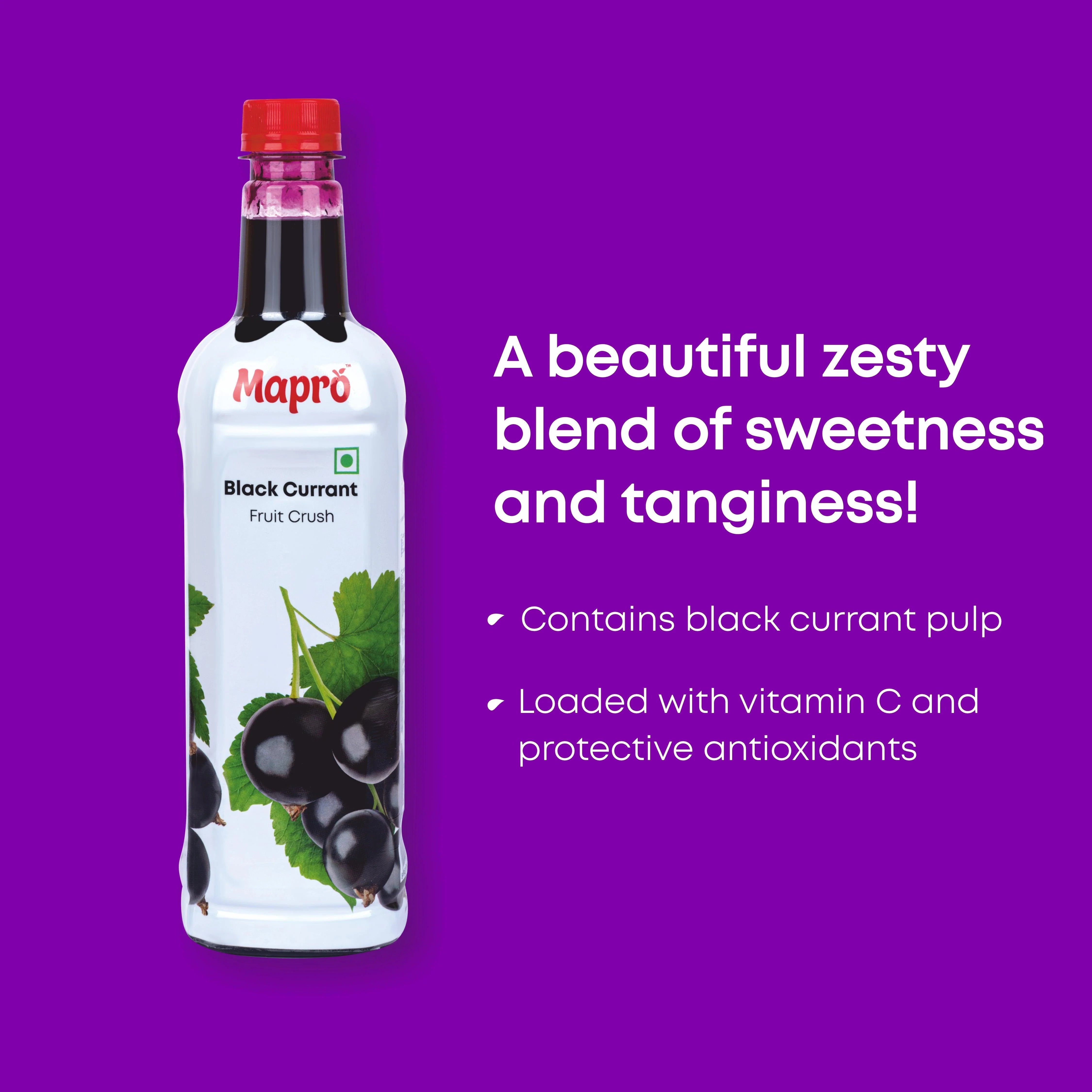 Mapro Black Currant Fruit Crush - 750 ml