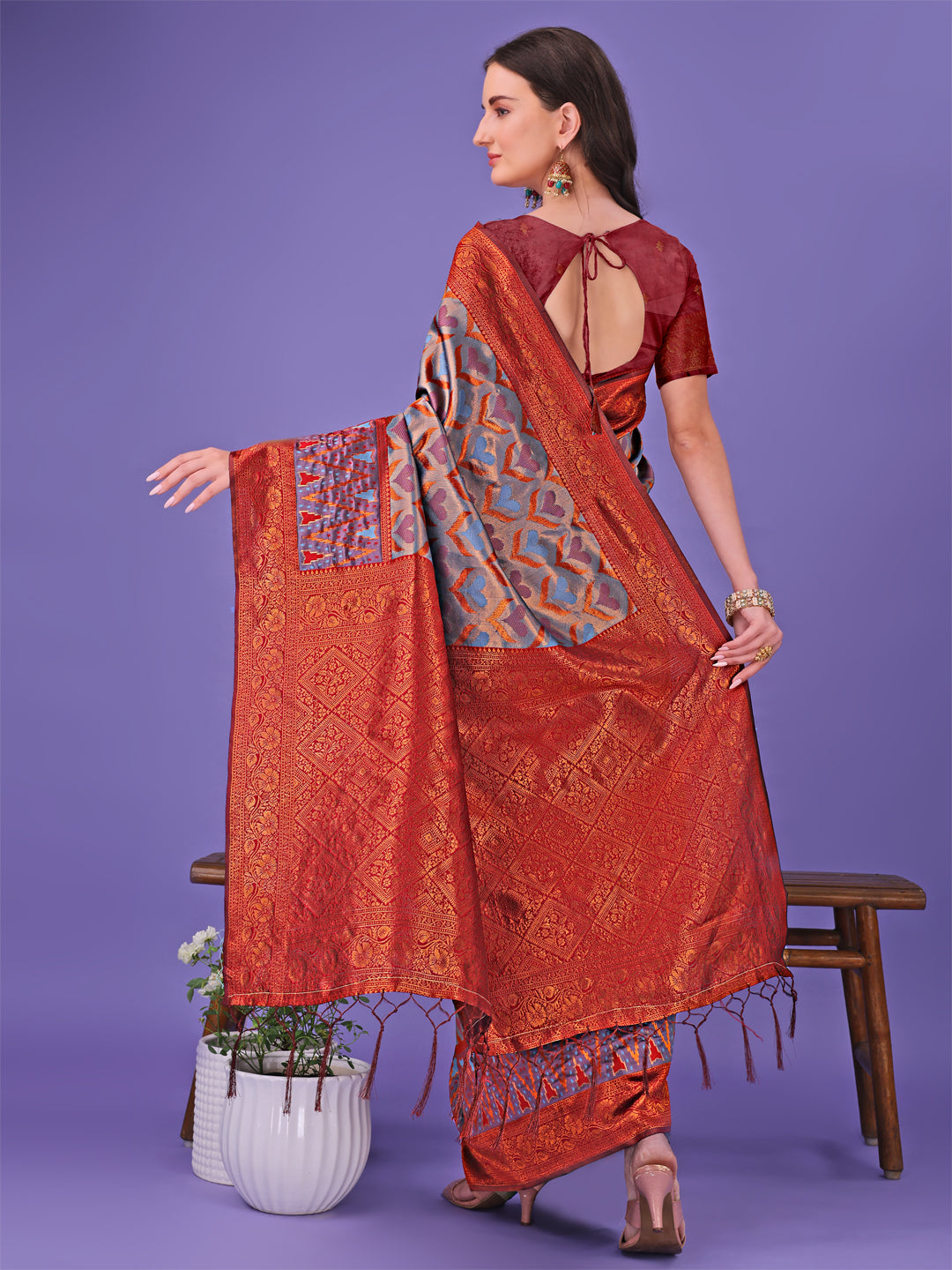 Swarnika Shine Lichi Silks Sarees Collection | Ready To Wear SKU - ASBLO1001 to 08