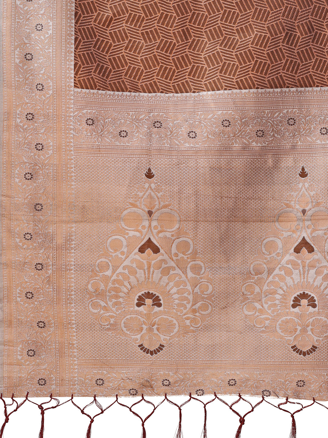 Draupadi Dhaga Saree | Brown Color | Ready To Wear SKU-ASMIS1004