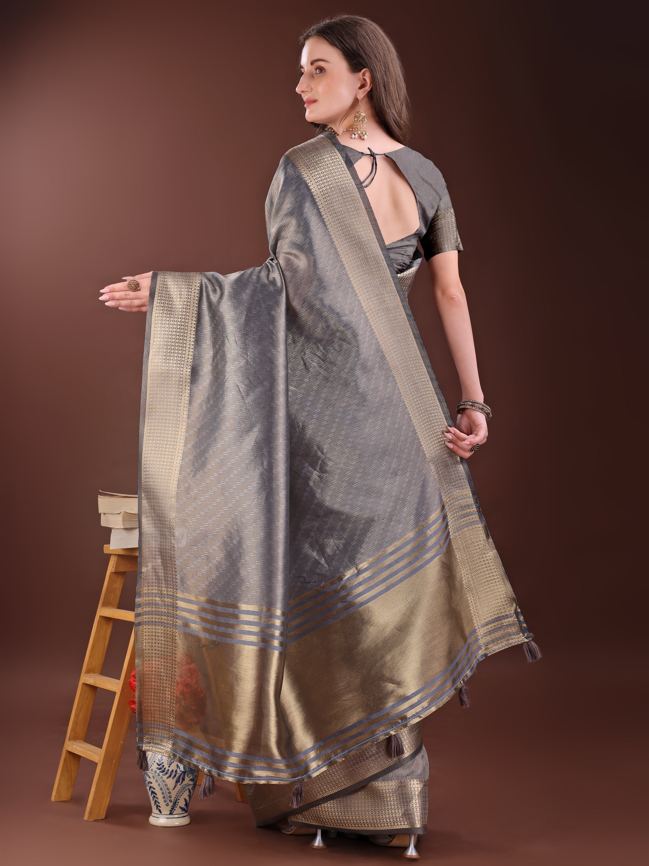 Gauhar Gaze Organza Sarees Collection | Ready To Wear SKU - SWBUD1001 to 06