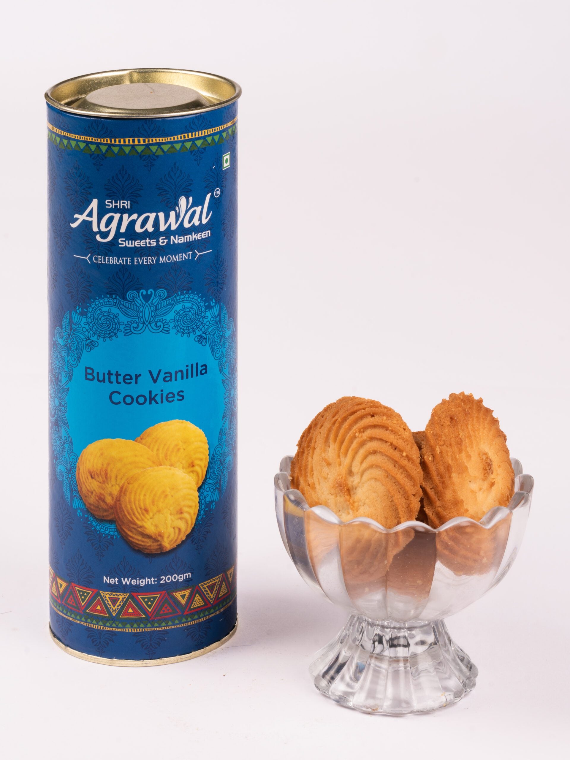 Shri Agrawal Sweets & Namkeen Butter Vanilla Cookies - 200 gms