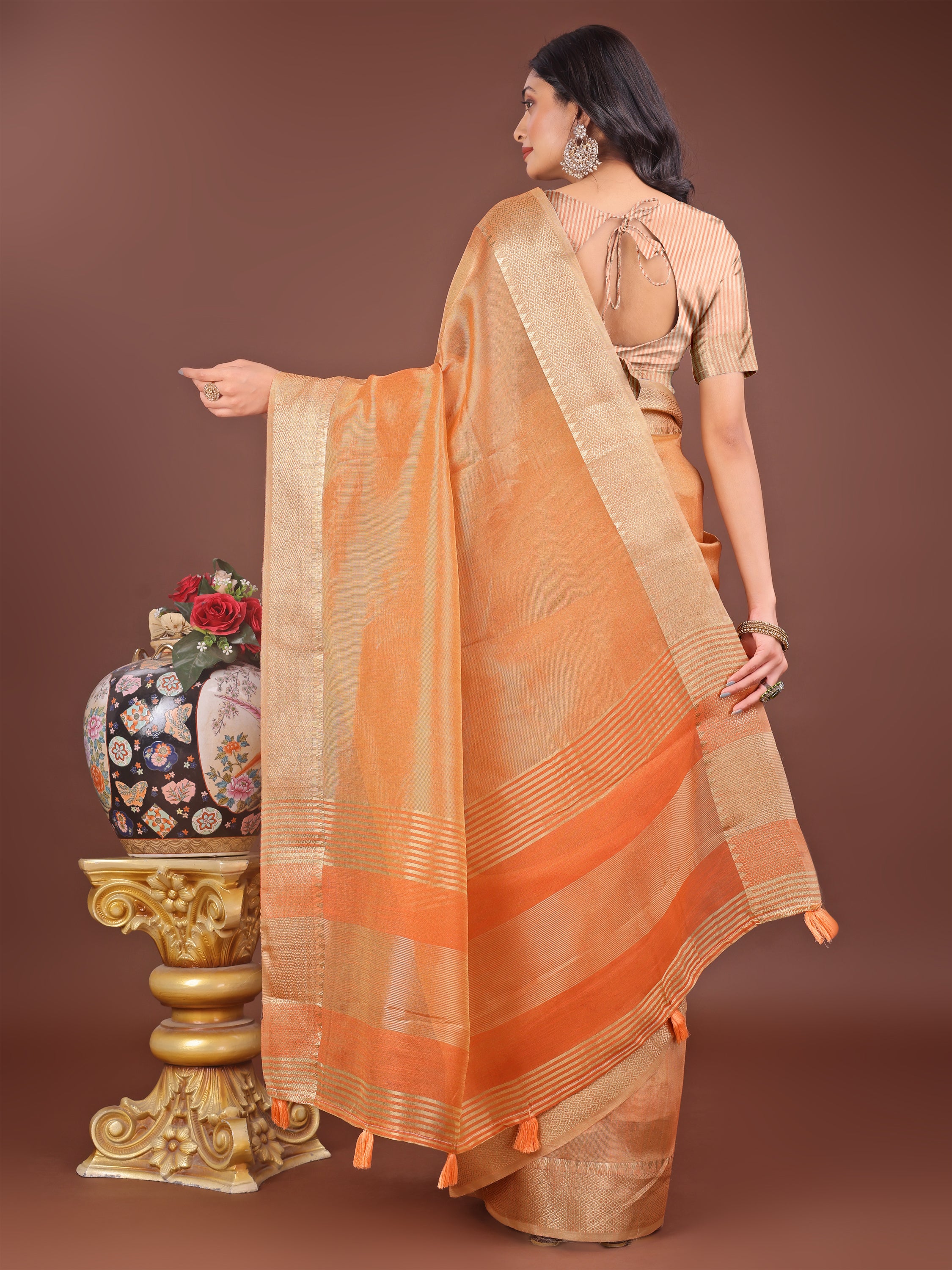 Waves of Wafa Organza Line Sarees Collection | Ready To Wear SKU - SWBUD1001 to 06