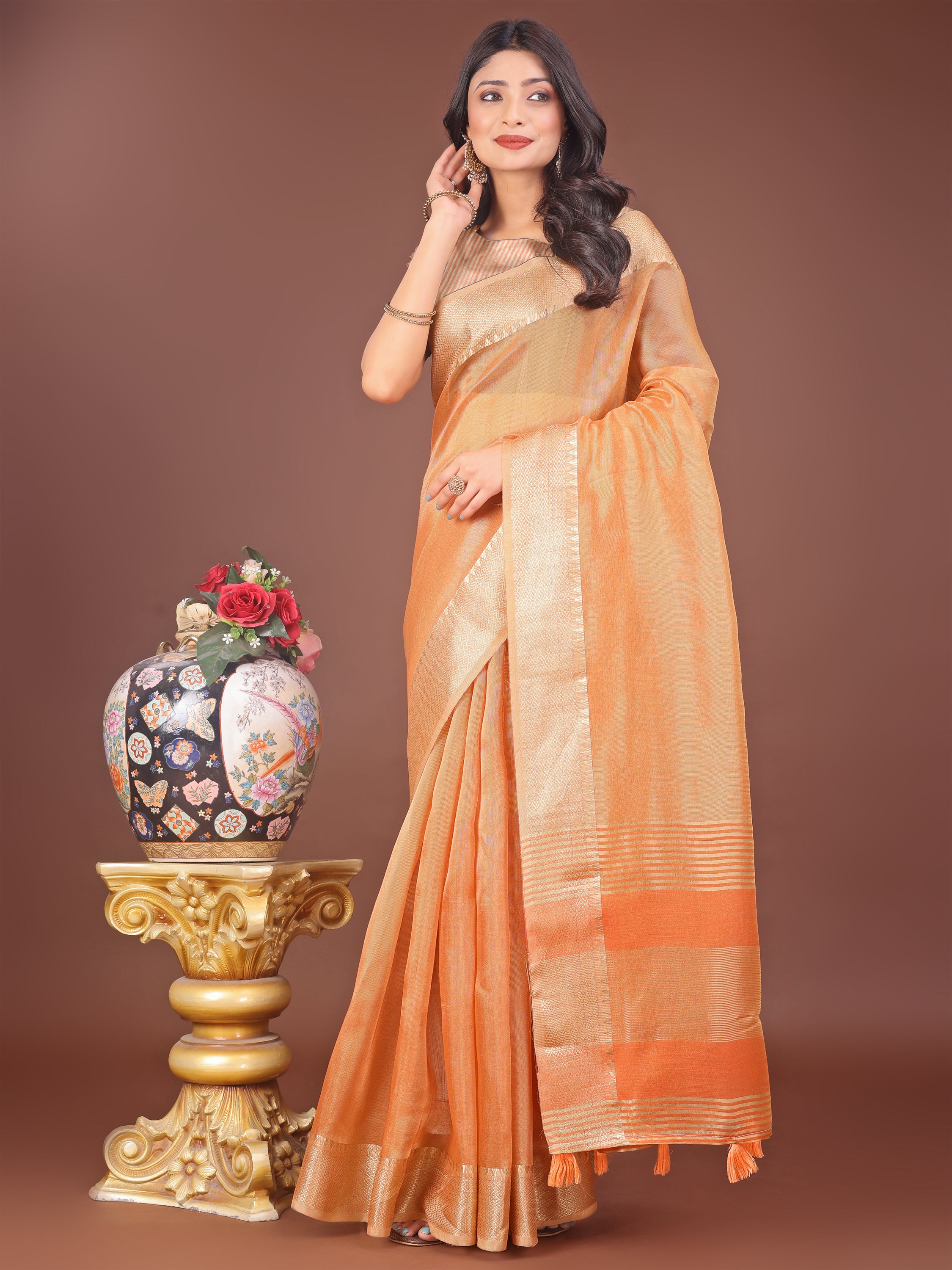 Waves of Wafa Organza Line Sarees Collection | Ready To Wear SKU - SWBUD1001 to 06