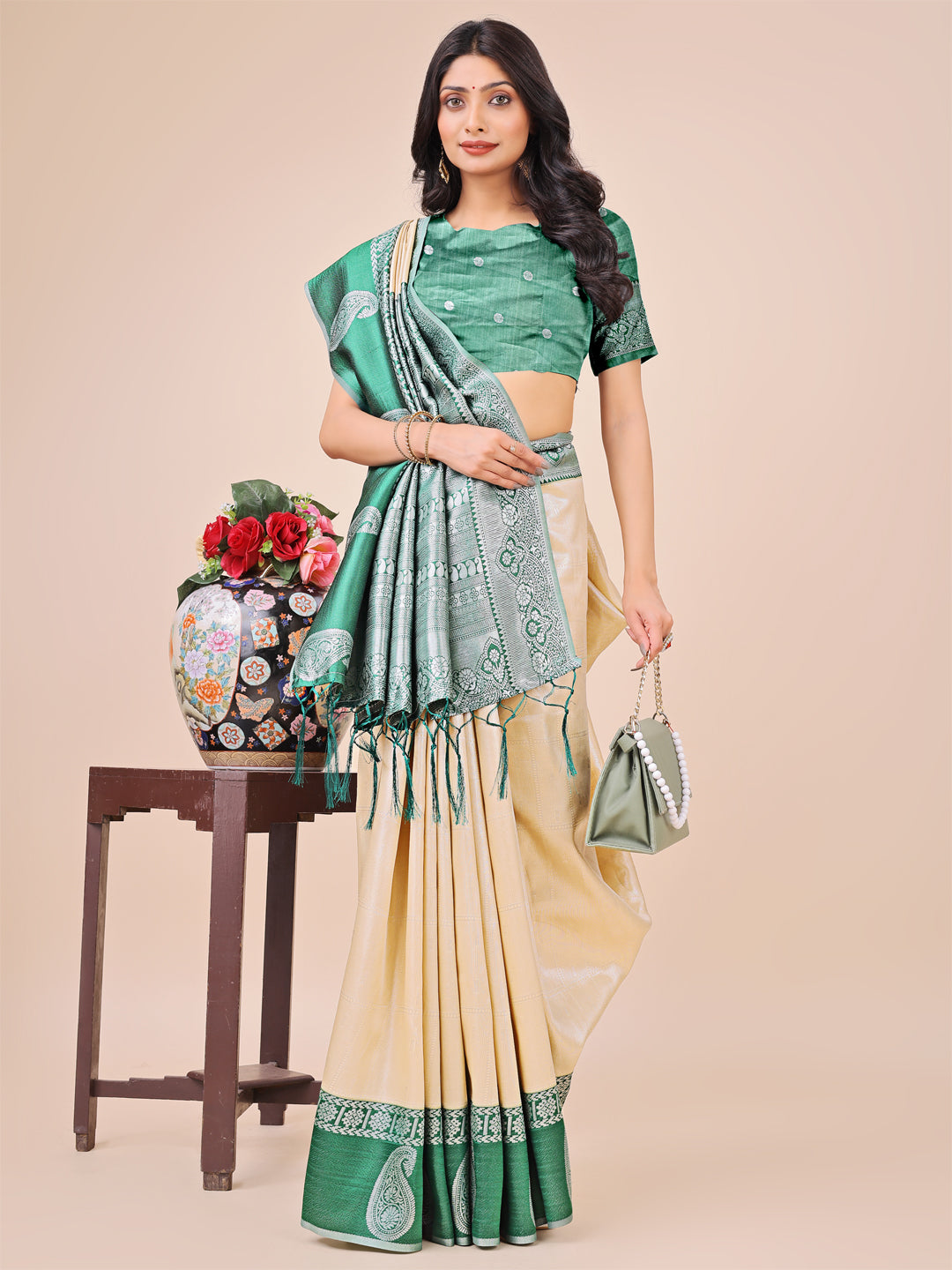Heer Harmony Lichi Silks Sarees Collection | Ready To Wear SKU - ASCAD1001 to 08