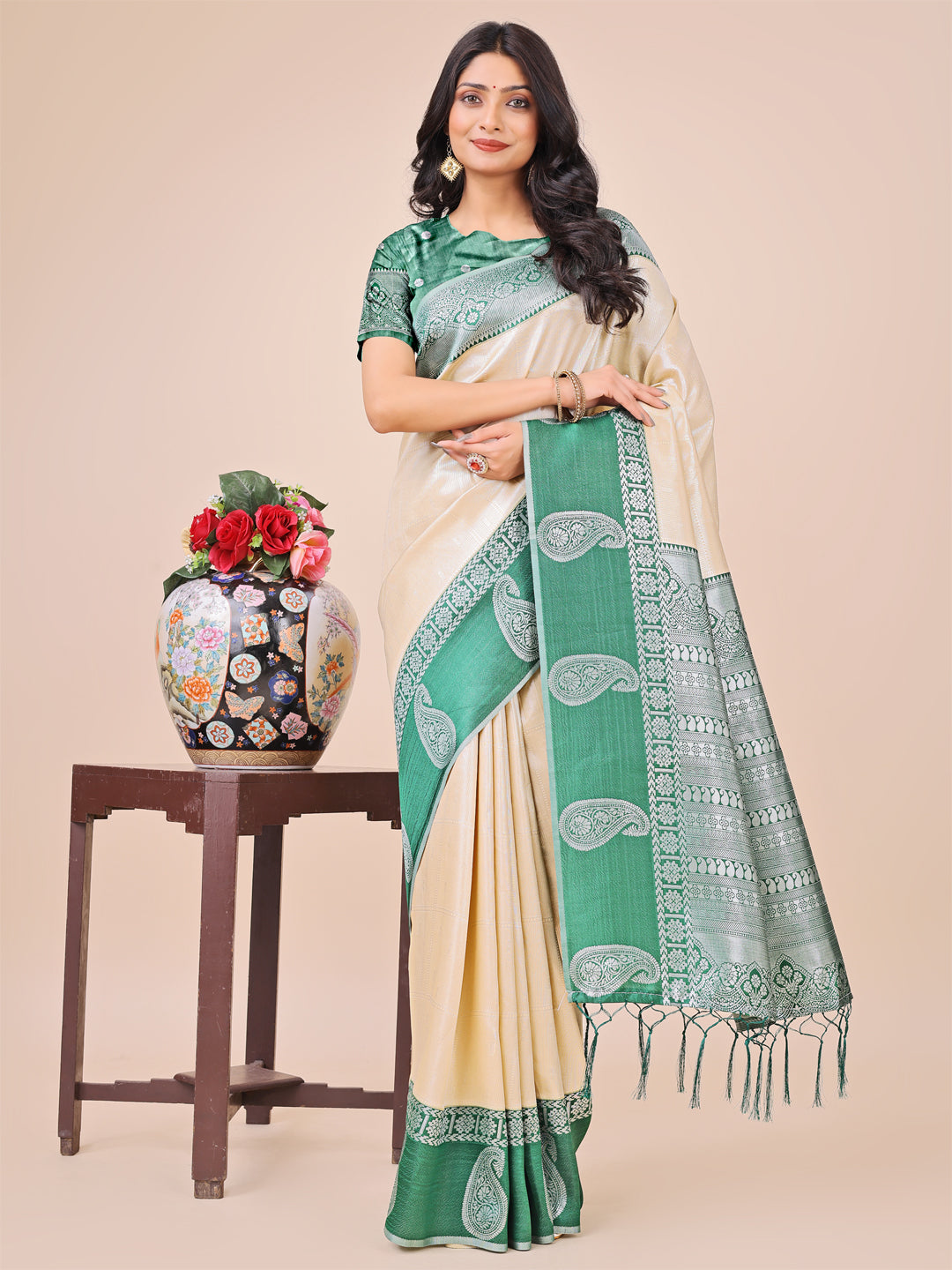Heer Harmony Lichi Silks Sarees Collection | Ready To Wear SKU - ASCAD1001 to 08