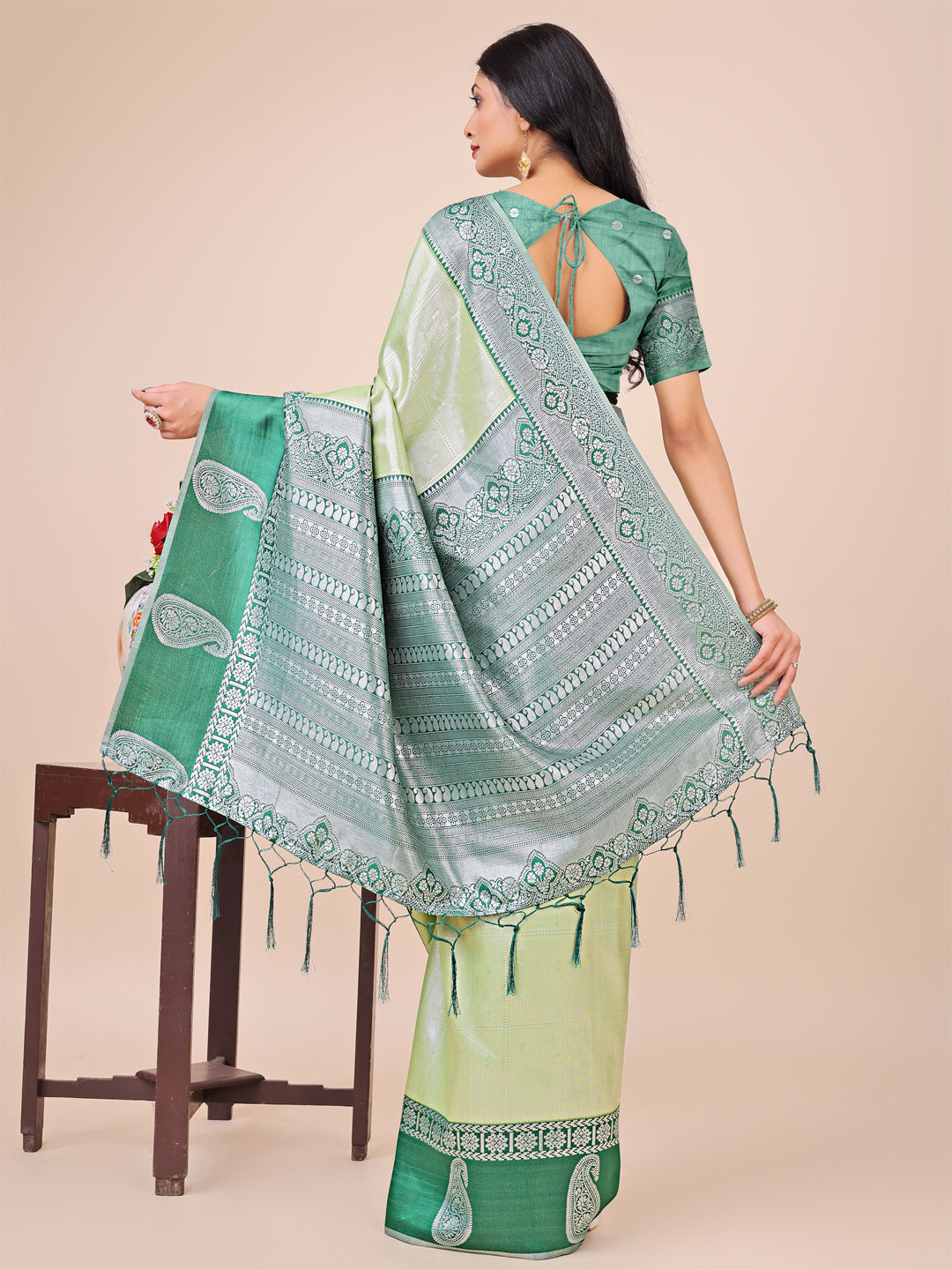 Heer Harmony Lichi Silks Sarees Collection | Ready To Wear SKU - ASCAD1001 to 08