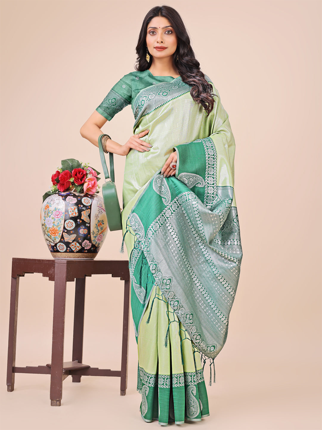Heer Harmony Lichi Silks Sarees Collection | Ready To Wear SKU - ASCAD1001 to 08