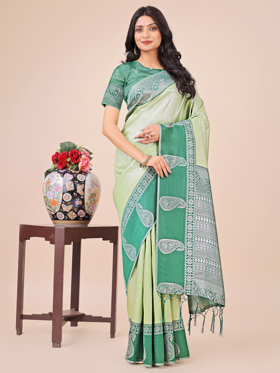 Heer Harmony Lichi Silks Sarees Collection | Ready To Wear SKU - ASCAD1001 to 08