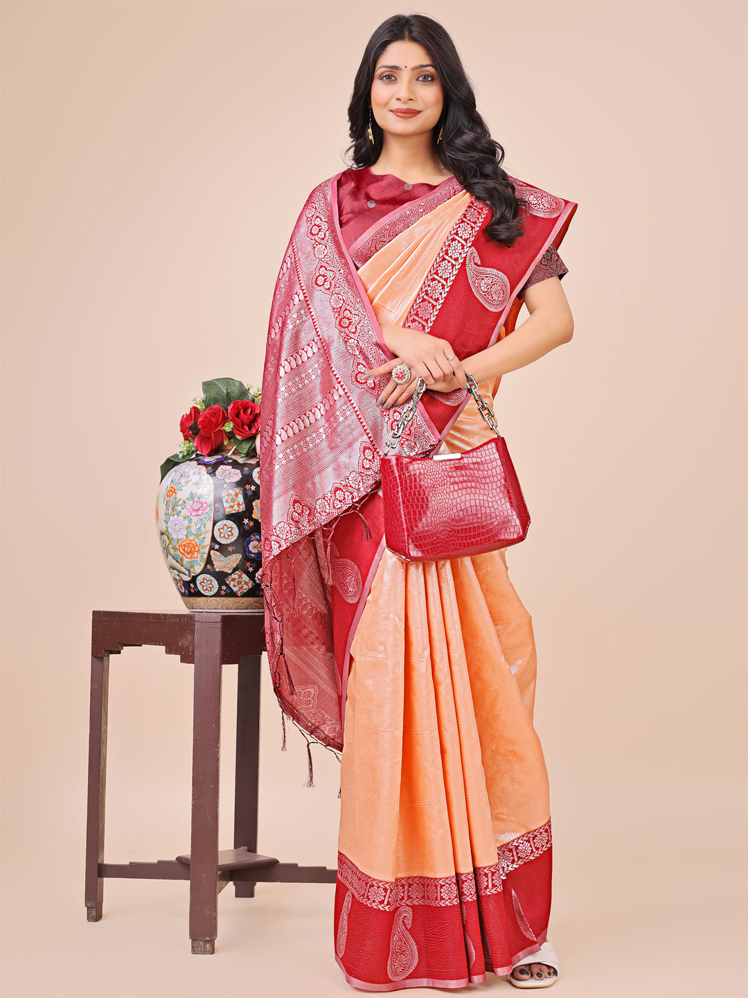 Heer Harmony Lichi Silks Sarees Collection | Ready To Wear SKU - ASCAD1001 to 08