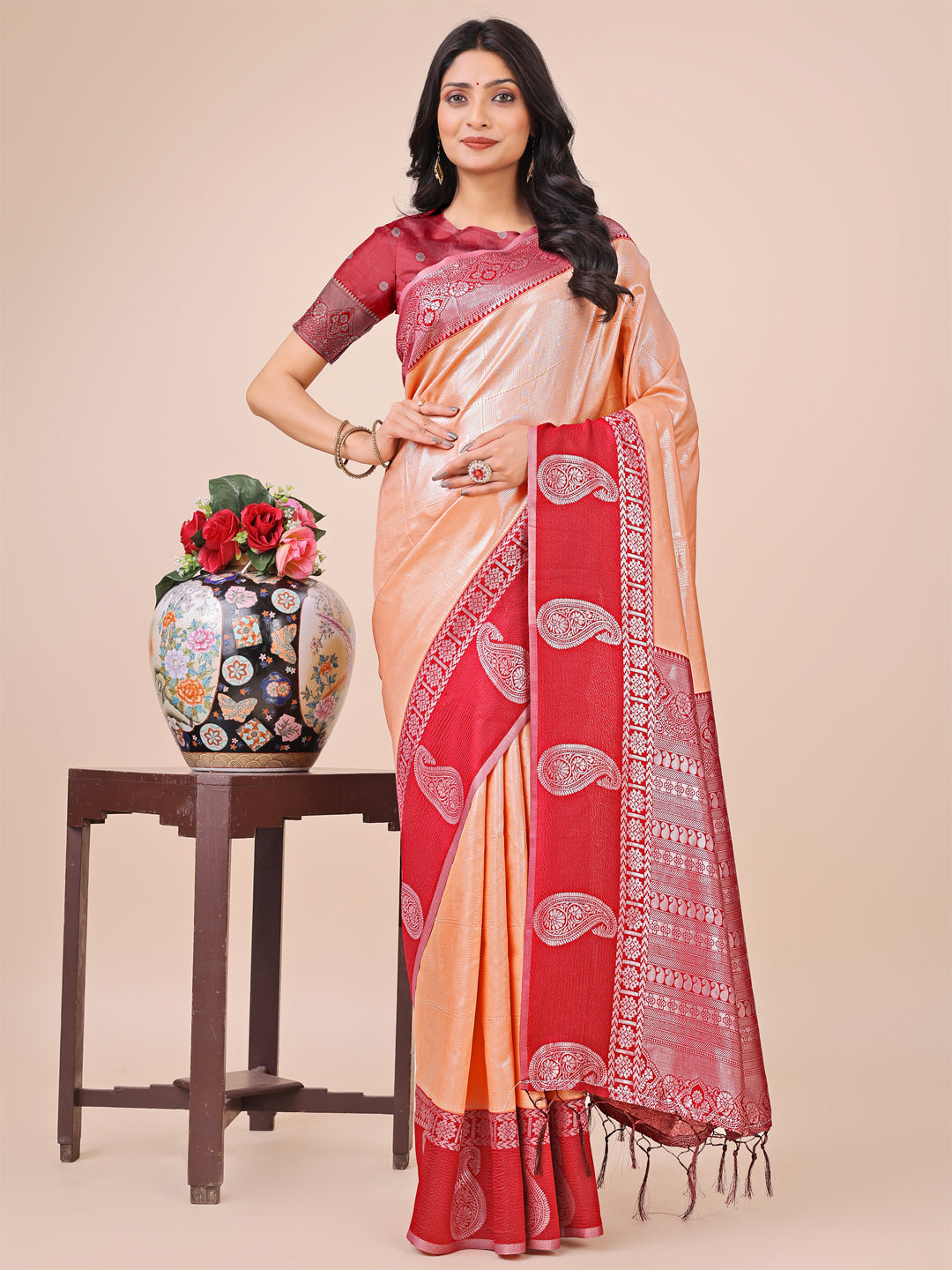 Heer Harmony Lichi Silks Sarees Collection | Ready To Wear SKU - ASCAD1001 to 08