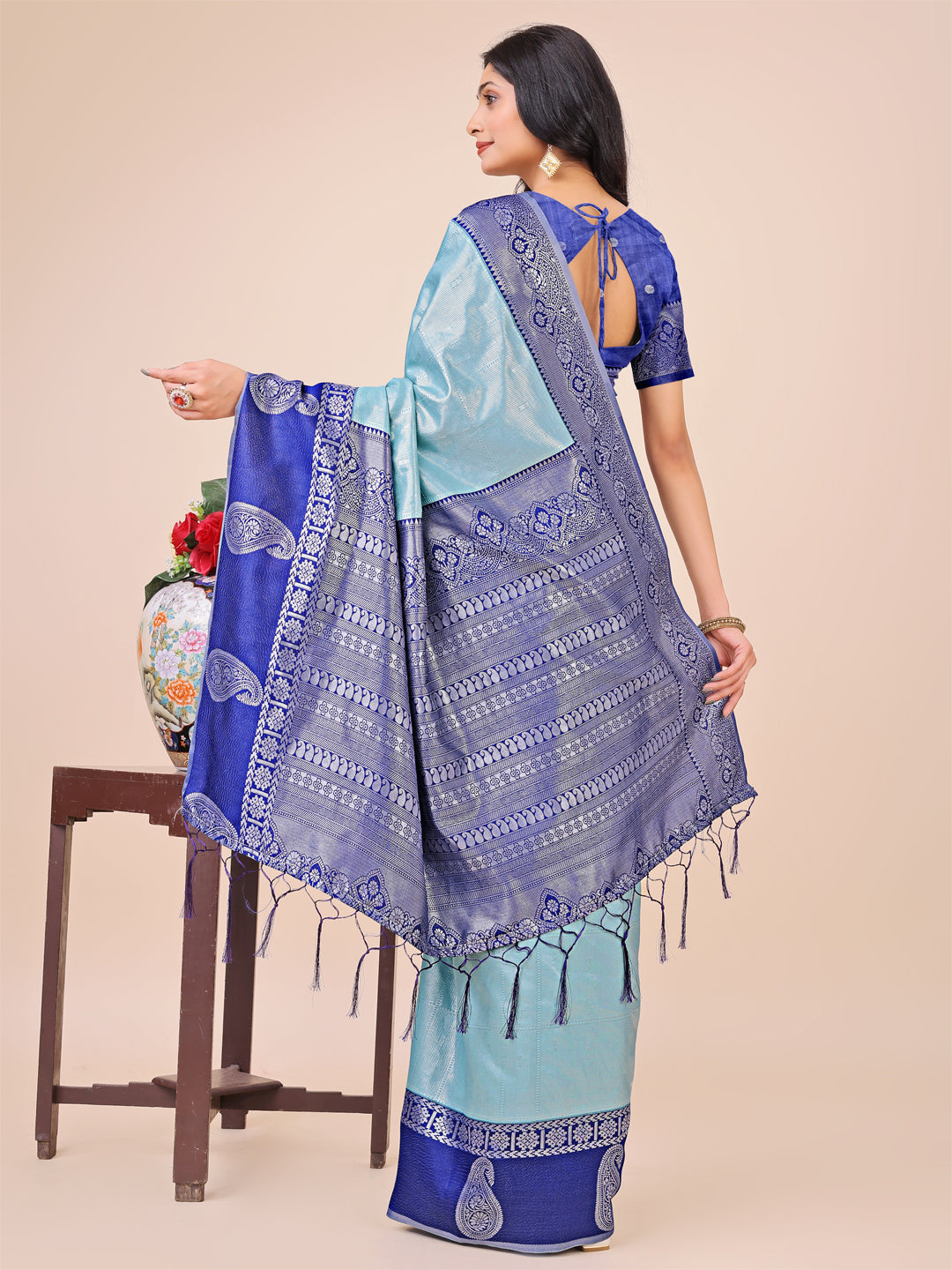 Heer Harmony Lichi Silks Sarees Collection | Ready To Wear SKU - ASCAD1001 to 08