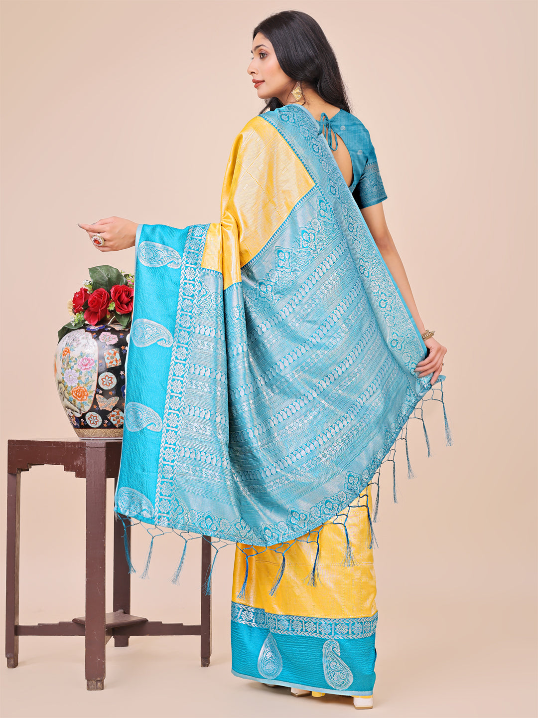 Heer Harmony Lichi Silks Sarees Collection | Ready To Wear SKU - ASCAD1001 to 08
