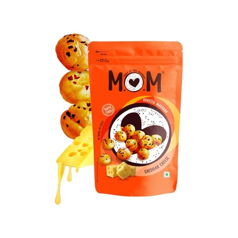 MOM - Meal Of The Moment by Cheddar Cheese Roasted Makhana - 52 gms