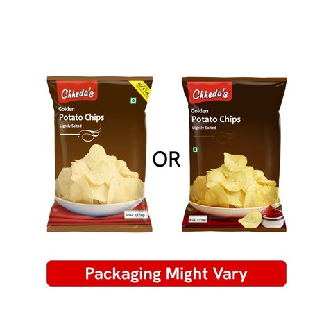 Chheda's Golden Aloo Chips (Rock Salt) - 170 gms