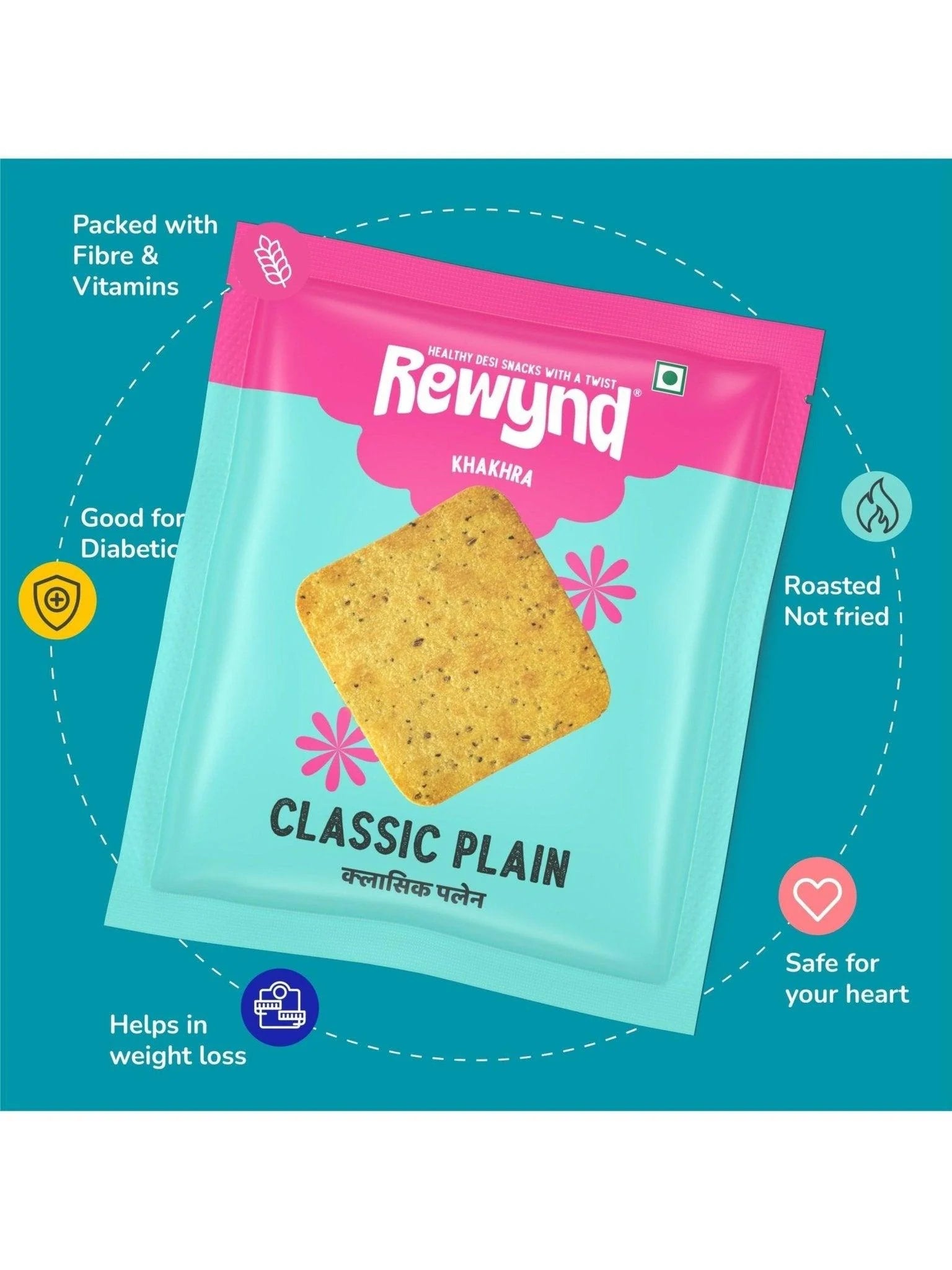 Rewynd Classic Plain Khakhra - 40 gms