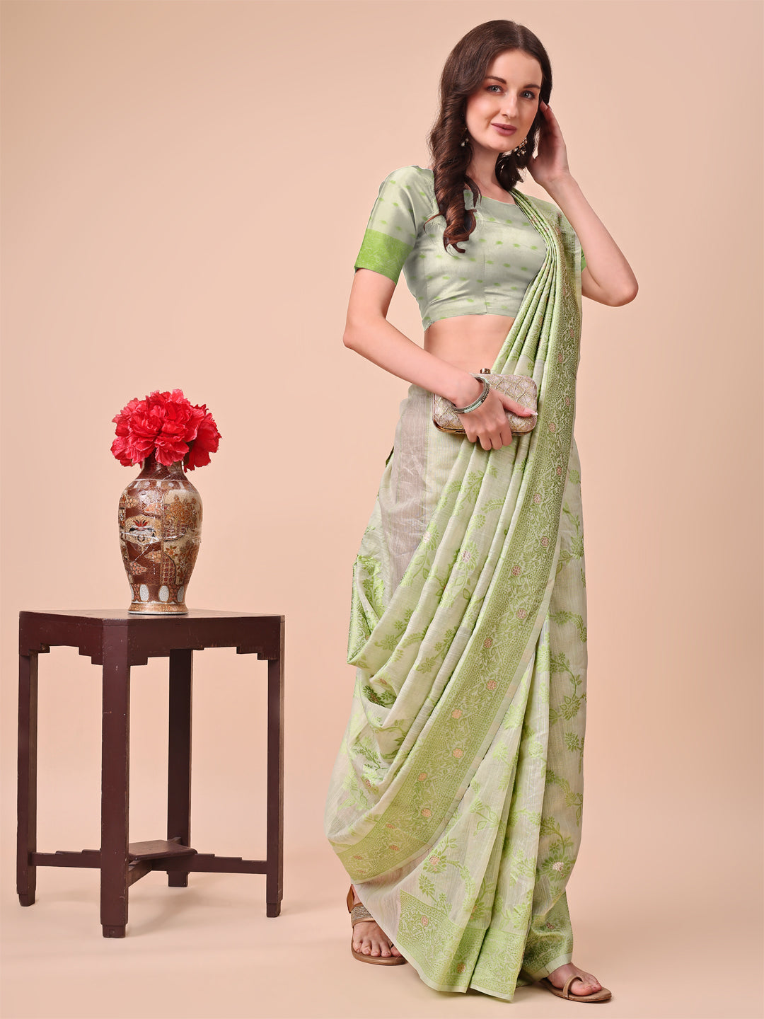 Basanti Baag Cotton Sarees Collection | Ready To Wear SKU - ASCOT1001 to 05