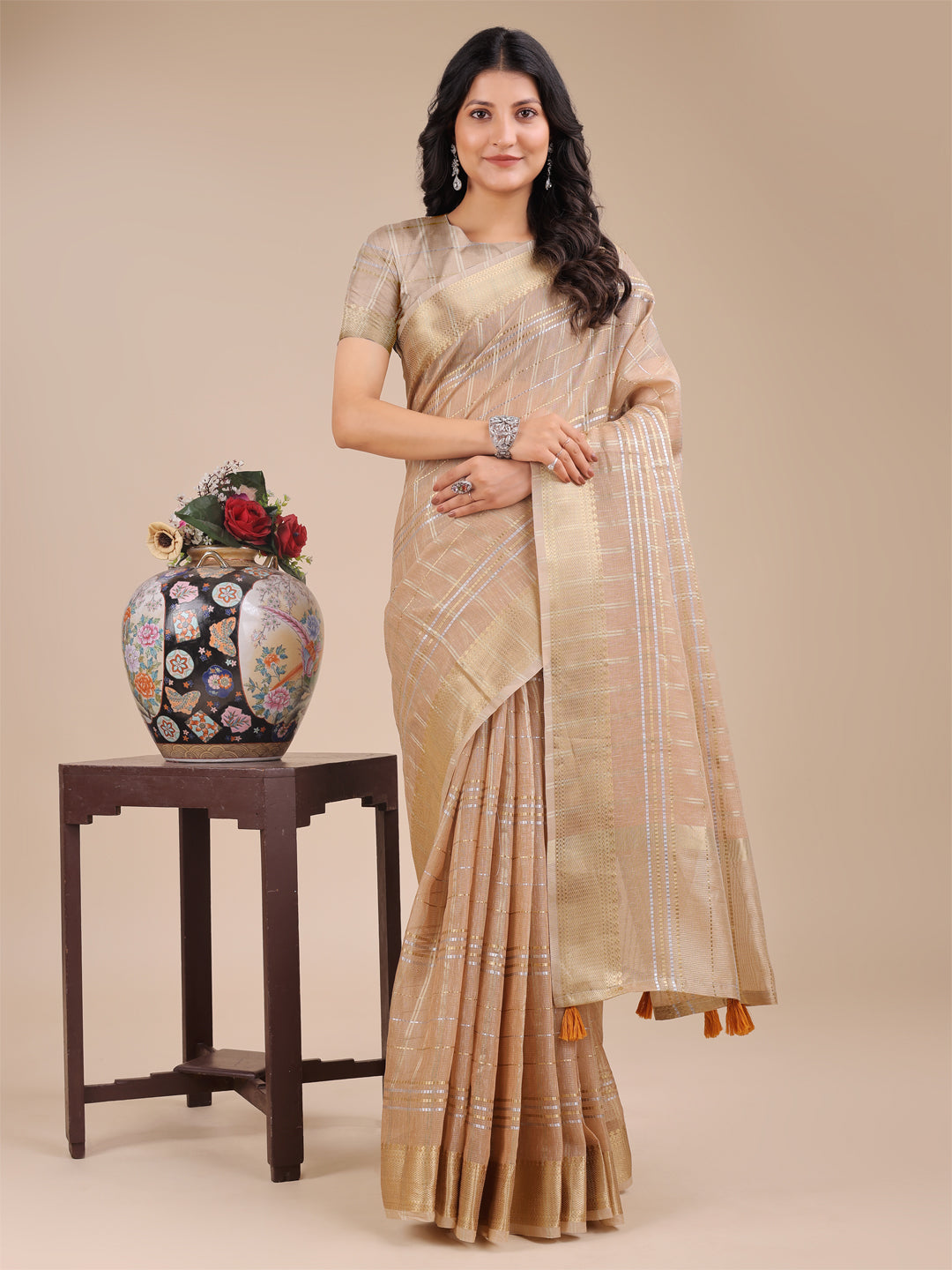 Rooh-e-Riwaayat Organza Drape Sarees Collection| Ready To Wear SKU- SWMAI1001 to 05