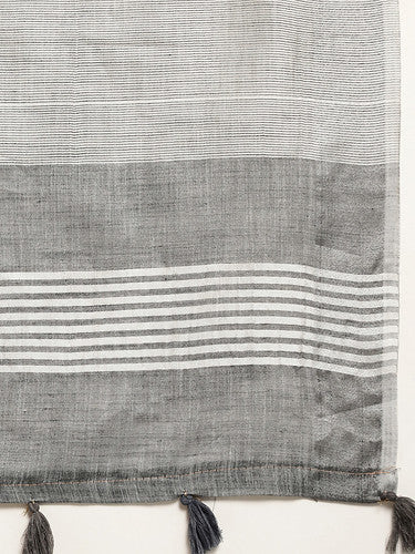 Raakh Rang Elegance Saree | Dark Grey | Ready To Wear SKU-SUKRG1013