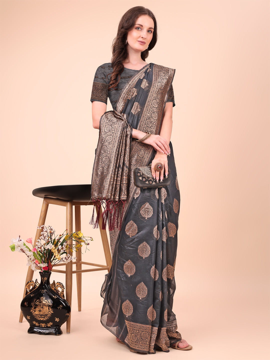 Soot Saaz Cotton Sarees Collection | Ready To Wear SKU - ASDHA1001 to 03